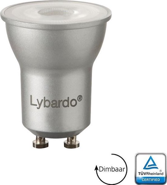 bol.com | LED GU10 - GU11 35 mm - Lybardo 3.6W Dimbaar 2700K Warm Wit