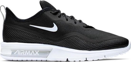 Nike Air Max Sequent 4.5 - Dames - Zwart - Wit - Sneaker - Sportschoen - Maat 39 Nike Air Max Sequent 4.5 - Dames - Zwart - Wit - Sneaker - Sportschoen - Maat 39