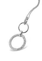 Orphelia Hanger + Ketting Cirkel Zirc Sterling Zilver 925 Pen-2120