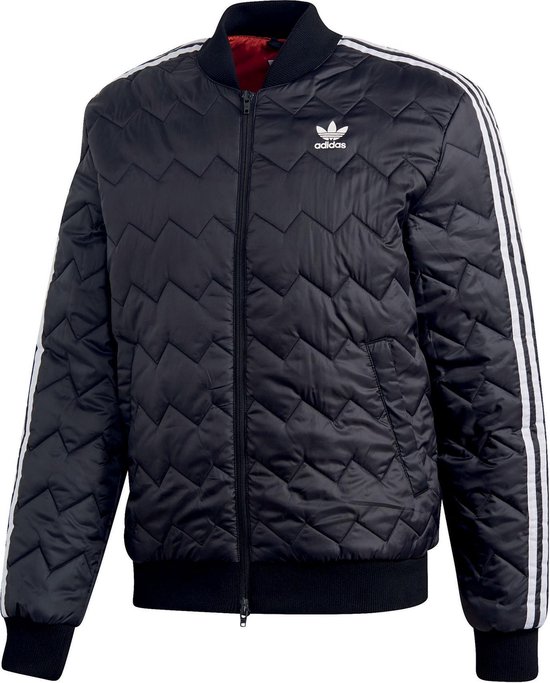 adidas SST Quilted Sportjas Heren - Black adidas SST Quilted Sportjas Heren - Black