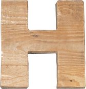 Houten Letter -H- Sloophout blank