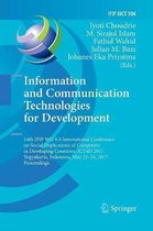 IFIP Advances in Information and Communication Technology- Information and Communication Technologies for Development