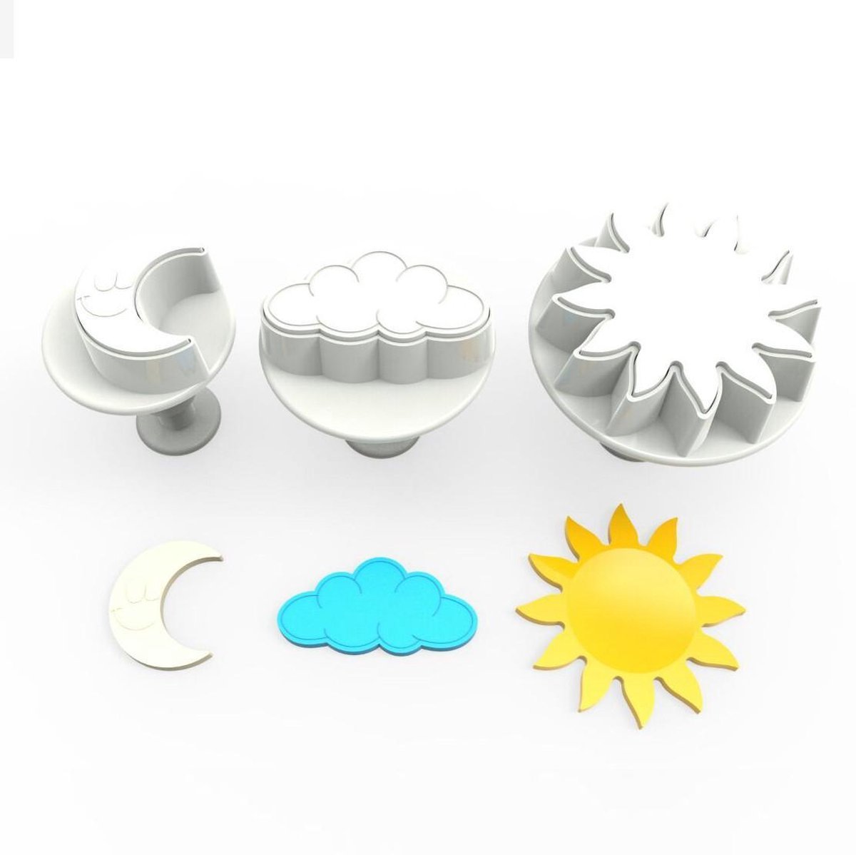 Dekofee Plunger Uitstekers Sky set/3