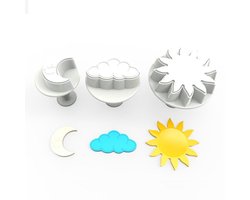 Dekofee Plunger Uitstekers Sky set/3