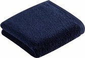 Vossen handdoek Vegan Life marine blau 50x100