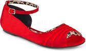 EU 39 = US 9 | ANNA-03 | Ballet Peep Toe Flat