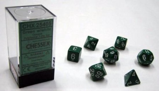 CREEBUY Blue Mix Groene DND Dobbelstenen Set voor Dungeon and Dragons D&D Pathfinder rollenspel RPG polyhedral dobbelstenen met dobbelzak