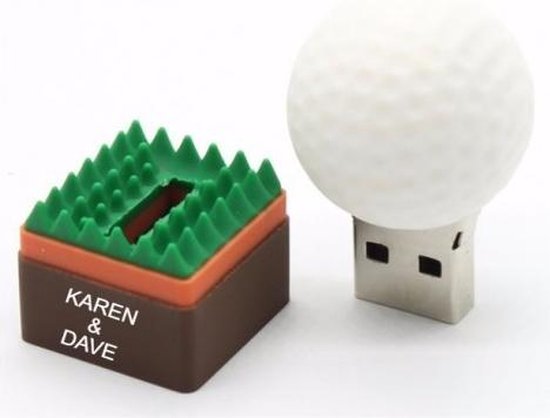 Golfbal USB stick met eigen naam of tekst | bol.com