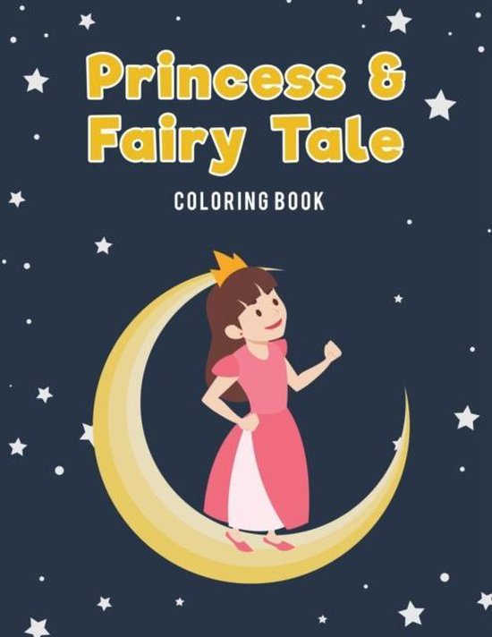 Princess & Fairy Tale Jumbo Coloring Book - cover