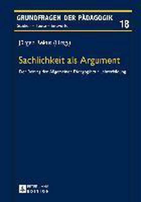 Sachlichkeit als Argument - cover