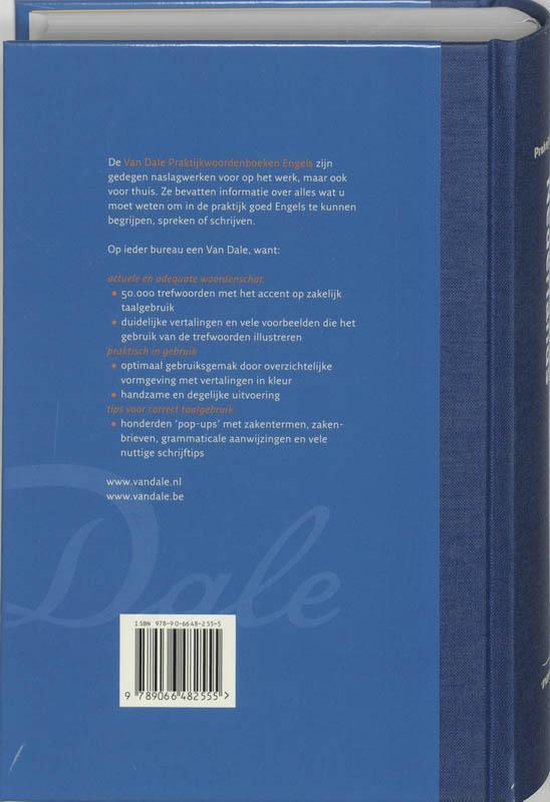 Van Dale's Practical EnglishDutch Dictionary 9789066482555 Onbekend Boeken