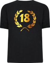 Gouden Krans T-Shirt - 18 jaar (maat xl)