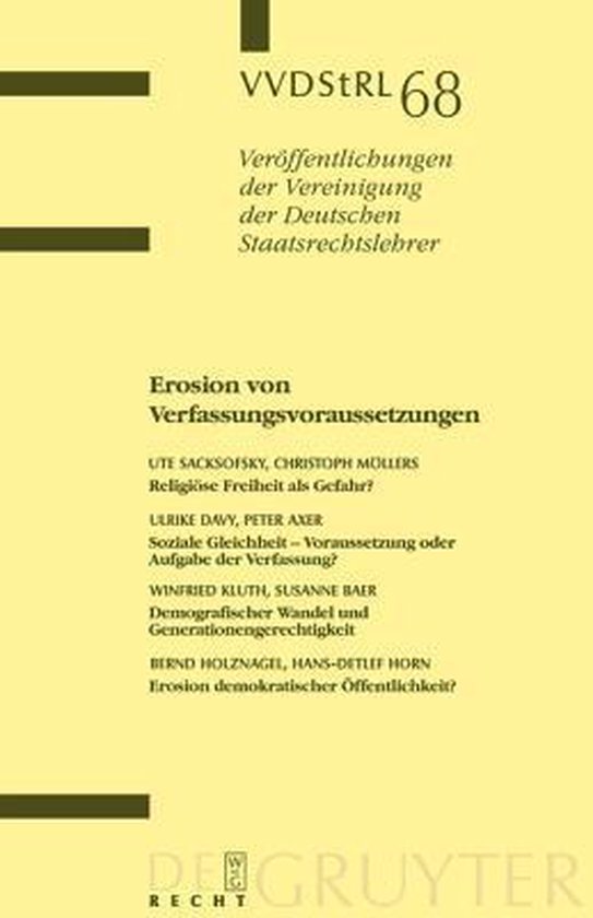 Erosion von Verfassungsvoraussetzungen - cover