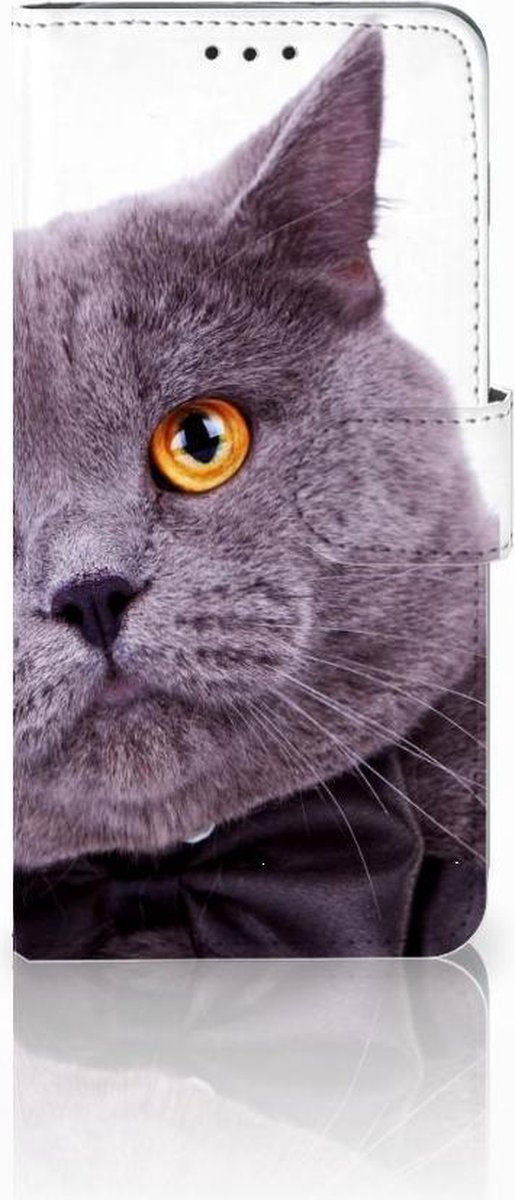 Samsung Galaxy S10 Plus Telefoonhoesje met Pasjes Kat