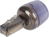 Telecom Adapter Rotatable RJ10 (4P4C) Male - RJ10 4P4C Black