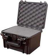 MAX235H155S Waterdichte koffer zwart met plukfoam binnenmaten 23,5 x 18,0 x 15,6 cm