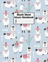 Blank Sheet Music Notebook