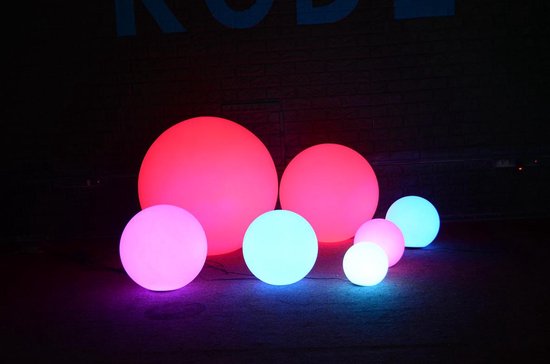 Echt Afkorting Ruwe olie Sfeervolle LED Bol 60CM polythyleen decoratie verlichting met RGB Kleuren  en IR... | bol.com