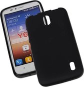 TPU Backcover Case Hoesje voor Huawei Ascend Y625 met Zwart