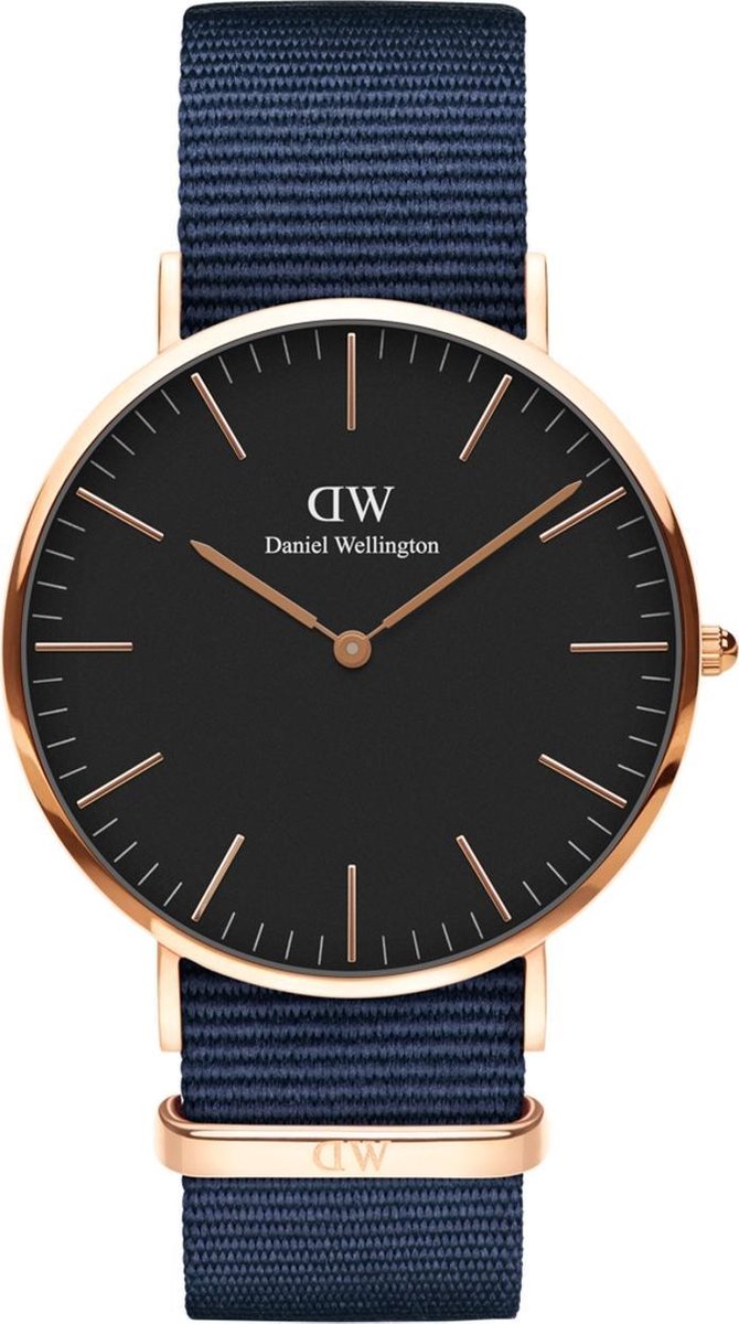 Daniel Wellington Classic Bayswater DW00100277 - Horloge - NATO - Blauw - ø40mm