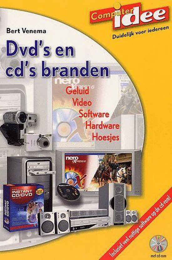 Cover van het boek 'Dvd's en cd's branden + CD-ROM'