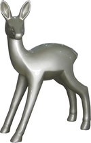 hertje bambi fiberstone groot 46x18x66 cm kleur champagne