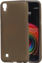 TPU Backcover Case Hoesje voor LG X Power K220 Grijs