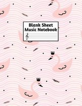 Blank Sheet Music Notebook