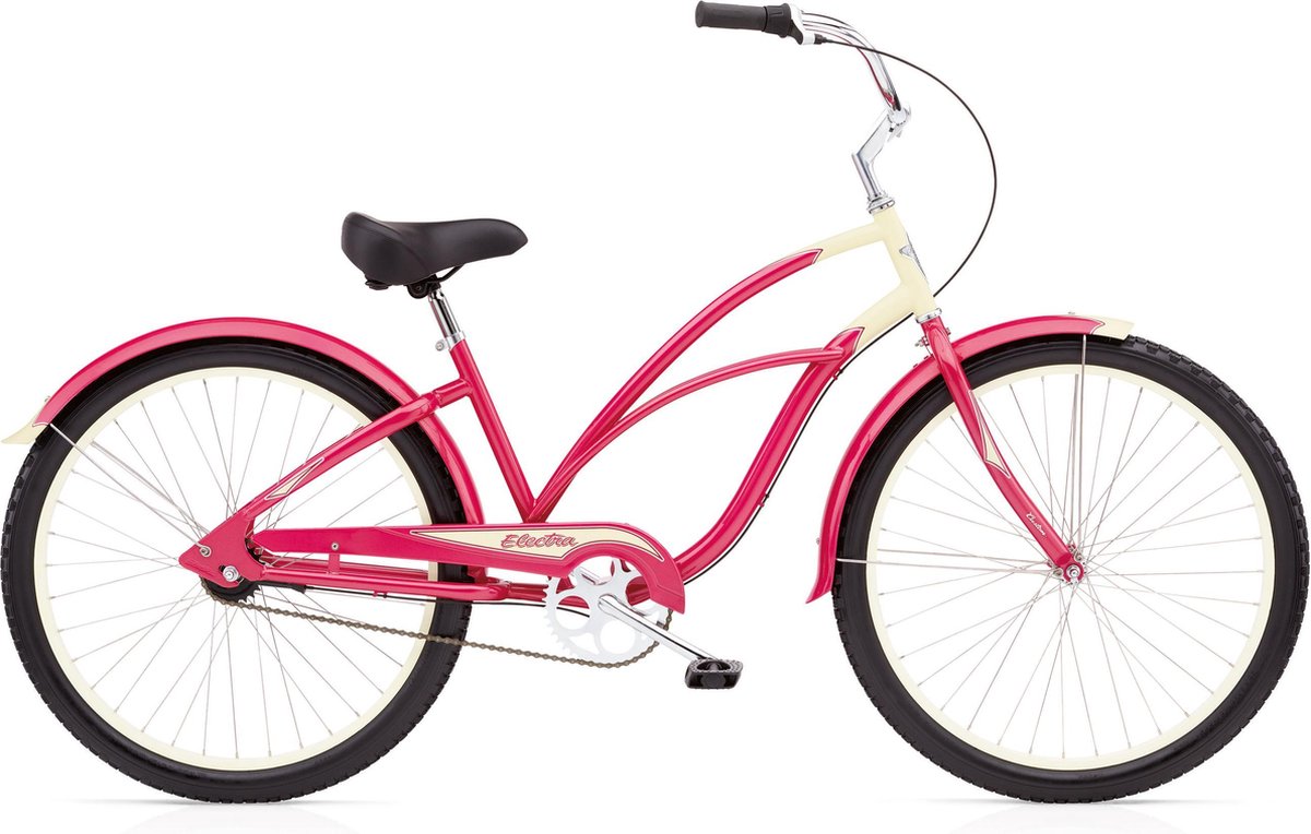 Electra Bike Cruiser Custom 3i beachcruiser rood Framemaat