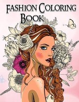 Fashion Coloring Book. Grayscale Coloring Book