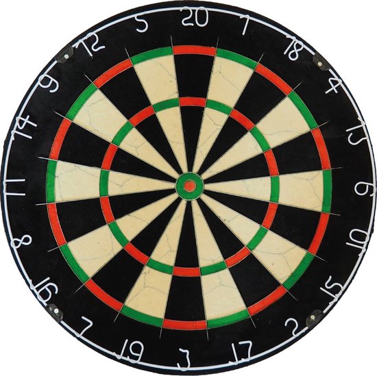 Thumbnail van een extra afbeelding van het spel A-merk dartbord (best getest) - met 2 sets 22 gram - dartpijlen - dartset - darts pijlen - dartbord