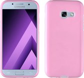 MP Case Samsung Galaxy A3 2017 / A3 2017 Duos Siliconen Hoesje TPU Roze Back Cover voor Samsung Galaxy A3 2017 / A3 2017 Duos Back Case
