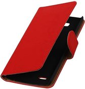 Bookstyle Wallet Case Hoesje voor LG G3 S (mini ) D722 Rood