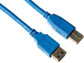 HQ - Câble d'extension USB 3.0 - Bleu - 5 mètres