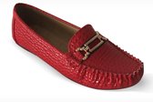 Mocassins - Casual - Chaussures à enfiler - Confianza - Femme - Taille 40 - YJ-2220 RED