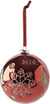 Riviera Maison - Snowflake Ornament - ruby red - Dia 12 - Kerstbal