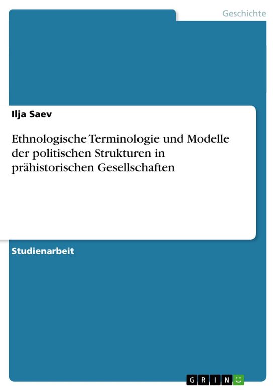 Ethnologische Terminologie und Modelle der politischen Struk ... - cover