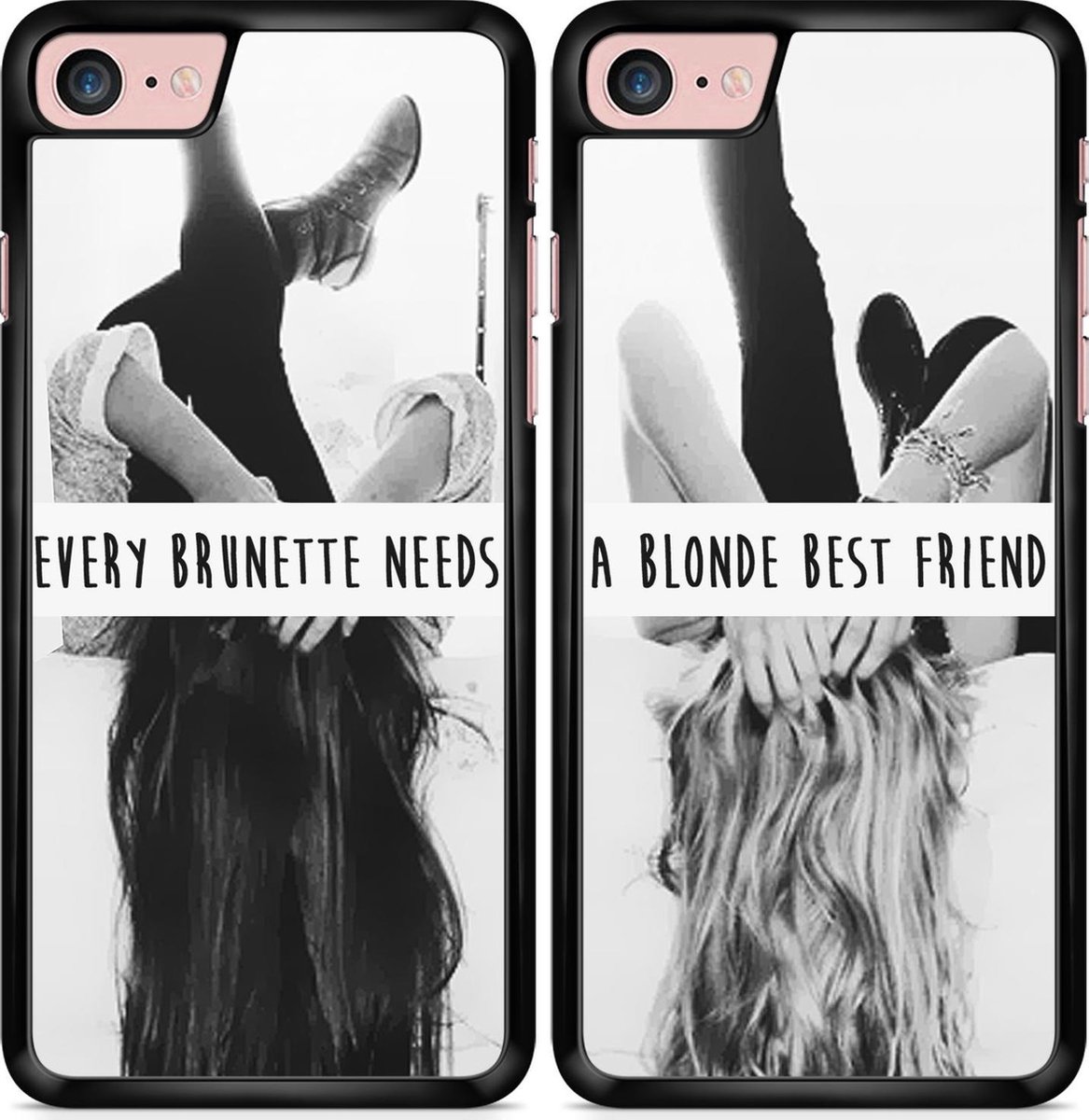 bol.com | Casimoda best friends hoesjes - Blonde & brunette -iPhone 6/6s