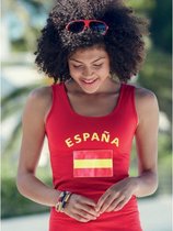 Rode dames tanktop Spanje L