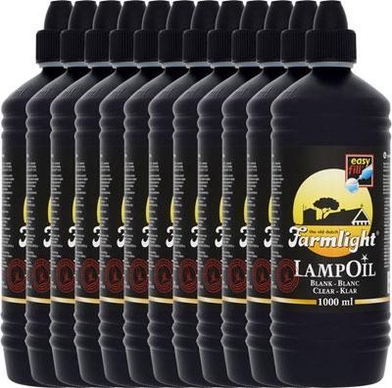 Farmlight Lampenolie lampolie Blank Voordeelverpakking 12 flessen