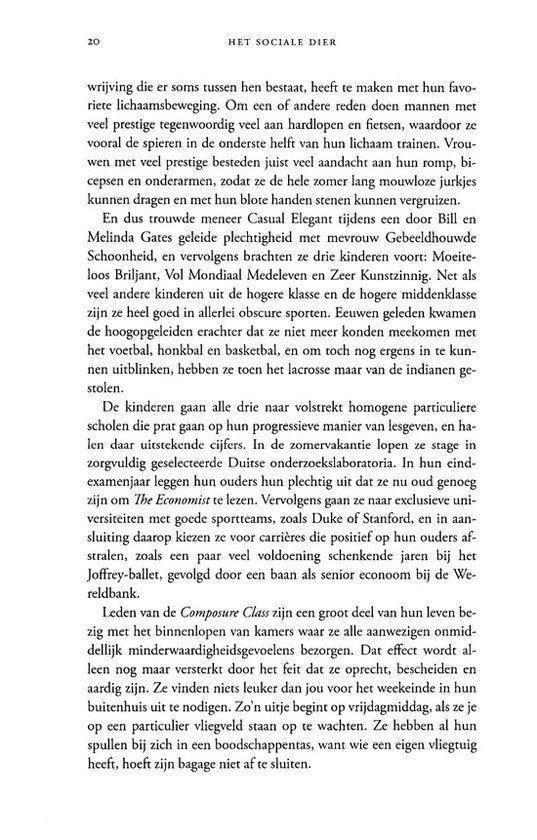 Boek "Het sociale dier" met tekst op de pagina.