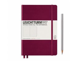 Leuchtturm1917 A5 Medium Notitieboek Dotted Port Red