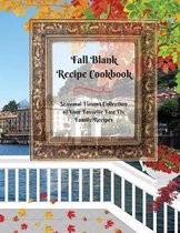 Fall Blank Recipe Cookbook