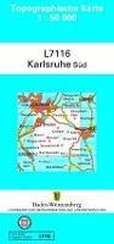 Karlsruhe Süd 1 : 50 000 - cover