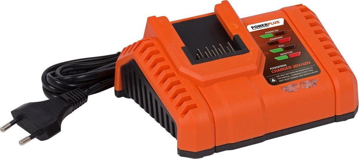Powerplus Dual Power Accu-heggenschaar/grasschaar POWDPG75300 - Accu- haagschaar van 20 V, zonder accu en lader, messen van 100 mm (grasschaar) en 185 mm en snijafstand van 8 mm