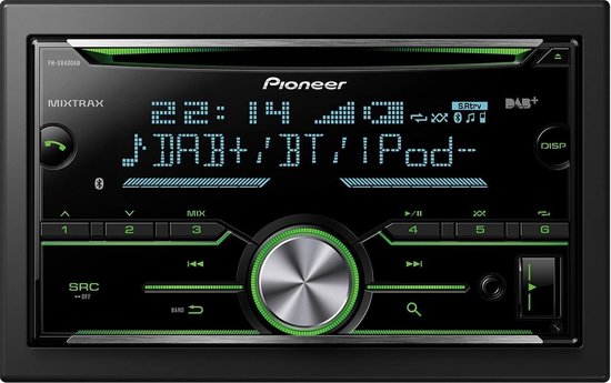 Pioneer FH-X840DAB Autoradio Dubbel din CD Tuner-USB-DAB+ - 4 x 50 W |  bol.com