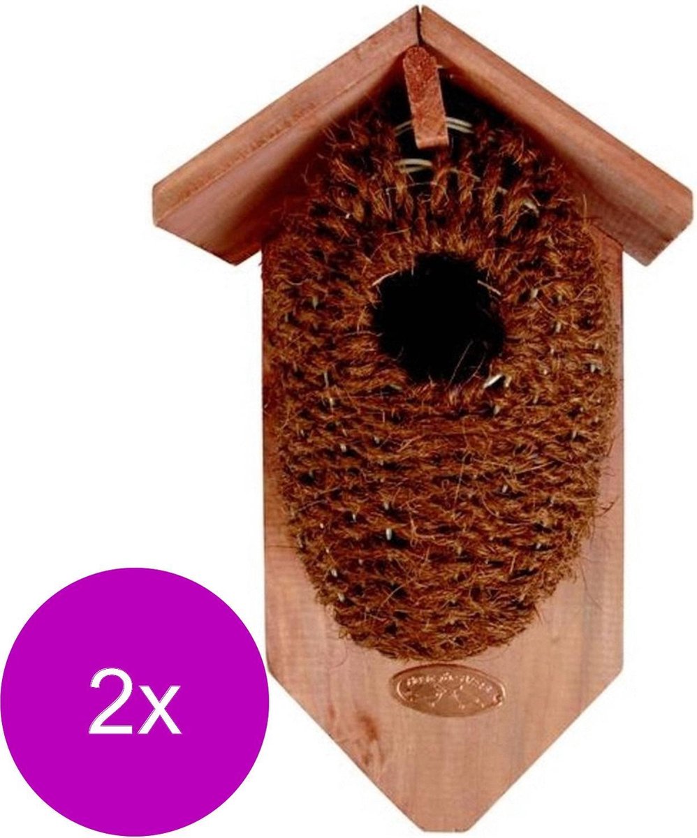Best For Birds Nestbuidel Kokos - Vogelbroedbenodigheden - 2 x 0.46 g Bruin Groen  stuks