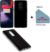 Pearlycase® Zwart Tpu Siliconen Case voor OnePlus 6