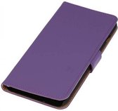Bookstyle Wallet Case Hoesjes Geschikt voor Huawei Ascend G525 Paars