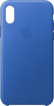 Apple Leather Backcover iPhone Xs / X hoesje - Electric Blue